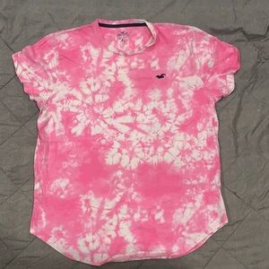 XL Hollister Pink Tye Dye T-shirt